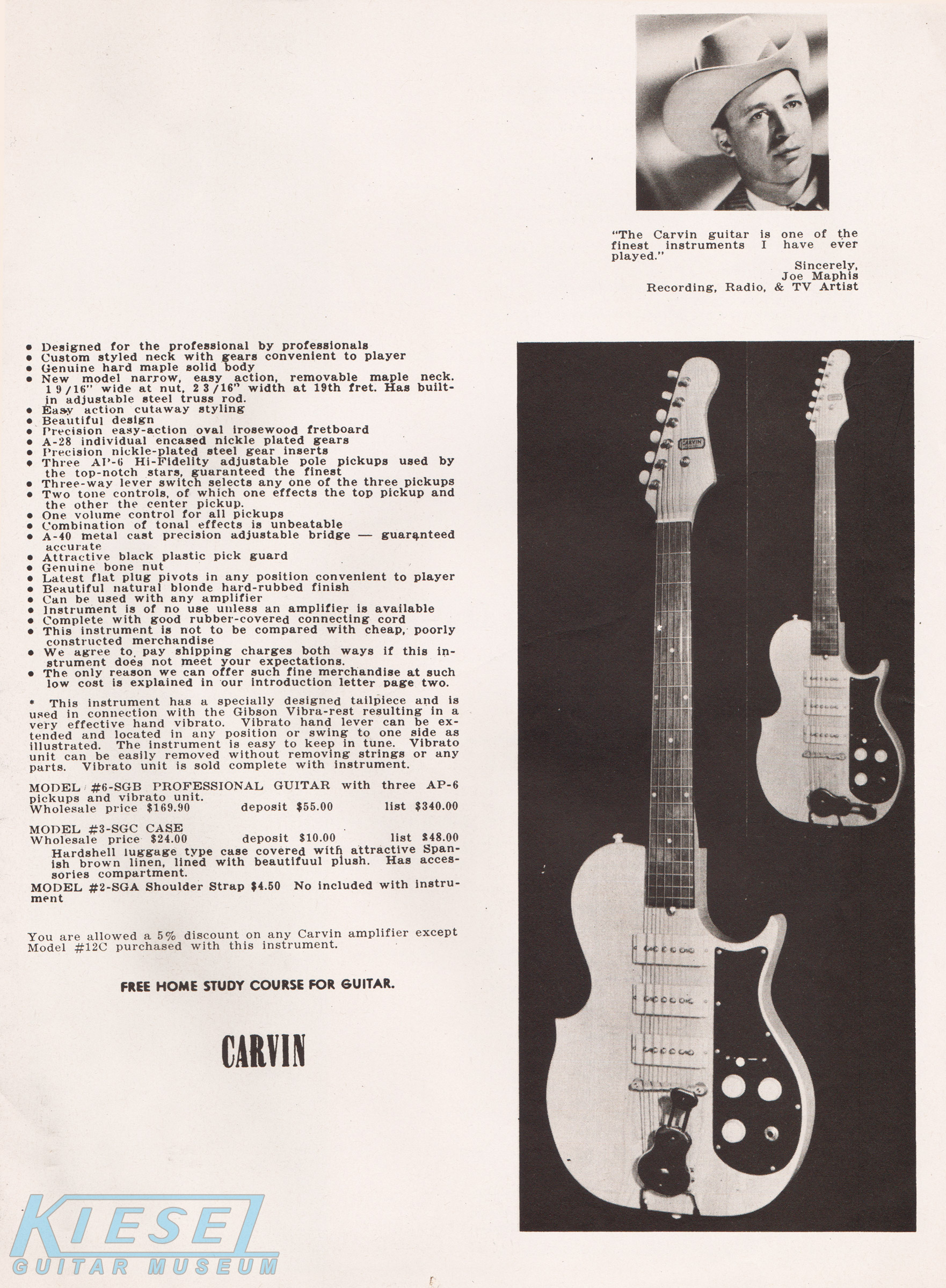 Kiesel Guitar Museum: 1959