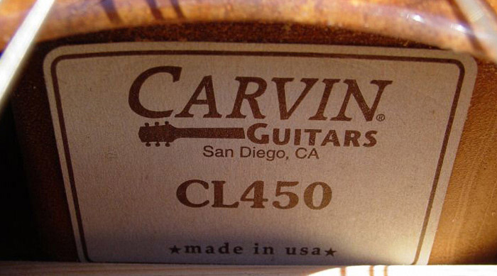 Carvin CL450 Tag